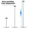 Picture of OATSBASF Tablet Floor Stand, Height Adjustable(16.5-66.1 inch), 360 Degree Rotating, Aluminum Alloy Cradle Mount Dock for 4.7"-12.9" Screen iPhone Samsung, iPad, Kindle, eBook Reader (White)