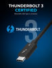Picture of SABRENT Thunderbolt 3 USB-C Cable [Certified] 7.8" (20cm) | 40 Gbps | 100W Charging | E Mark Chip | for MacBook, Laptops, Docks [CB-T320]