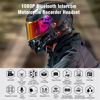 Picture of FreedConn Motorcycle Bluetooth Headset with Camera R1plus Recorder Motorcycle Helmet Bluetooth WiFi 1080P 1000M 6 Riders Group Intercom Helmet Communication System(Comes with 64G TF Card)