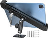 Picture of Dosvsi Locking Car Tablet Mount,【Metal Adjustable Arm】 Anti-Theft iPad Holder for Commercial Fleet/Work Truck, Industrial Drill Base Dash Stand for iPad 11 Air Mini, ELD, Galaxy Tab, 7-11" Devices