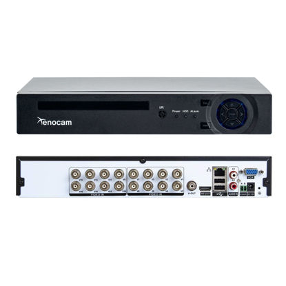 Picture of Xenocam 16CH 1080N Hybrid 5-in-1 AHD DVR (1080P NVR+1080N AHD+960H Analog+TVI+CVI) Standalone DVR CCTV Surveillance Security System Video Recorder Motion Detection HDD & Cameras not Included