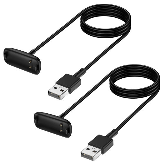 Picture of Mixblu Charger Cable Replacement for Fitbit Inspire 3 (2 Pack/3.3Ft)