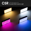 Picture of Godox C5R RGBWW Video Panel Light, RGB Camera Light with 14 FX Special Effects, Dimmable 2500K to 8500K, Built-in 3.8V/3000mAh Rechargeable Battery, Pocket RGB Video Light for YouTube Video Shooting