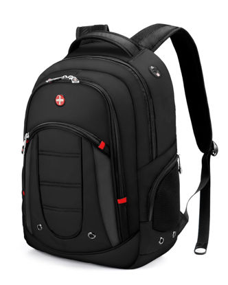 Picture of CROSSGEAR Travel Laptop Backpack for Men Water Resistant Daily Backpacks Bookbag Airline Approved Business Work Bag with USB Charging Port and Commute Office Backpack Fit 15.6" Laptops for Women