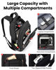 Picture of CROSSGEAR Travel Laptop Backpack for Men Water Resistant Daily Backpacks Bookbag Airline Approved Business Work Bag with USB Charging Port and Commute Office Backpack Fit 15.6" Laptops for Women
