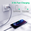 Picture of JIUWFOX USB to USB C Cable, USB A to Type C Charger Cord [5-Pack, 3.3+3.3+6+6+10FT], for iPhone 16/15 Pro Max, Samsung Galaxy S24 S23 S22 S21 S20 S10 S9 S8, Note 10 9 8, A11 A20 A50 A51 A71 A80