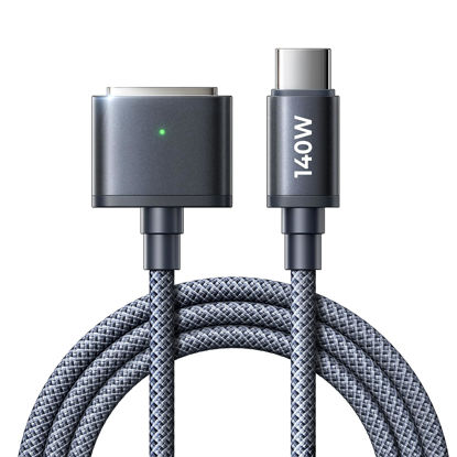Picture of LISEN USB C to Mag-Safe 3 Cable for MacBook Charger, Magsafe Charging Cable Fit for MacBook Air 2024(M3), 2023/2022(M2),MacBook Pro 2023(M3,M2,14-16 inch),MacBook Pro Charger Cord (M2)-Midnight 6.6ft