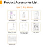 Picture of comica Wireless USB Microphone for Computer and Smartphone,48kHz/24bit RGB Cardioid Condenser Gaming Mic for Podcasting,Streaming,Recording,Music Creation,with Boom Arm Stand-White (EJoy Uni Pro A)