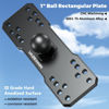 Picture of VAZESWIN 1" Ball Aluminum Alloy Fish Finder Mounting Plate, Universal Marine Electronic Mount Plate for Garmin, Lowrance, Humminbird, Raymarine, for RAM Mounts, Scotty B Size Double Socket Arms