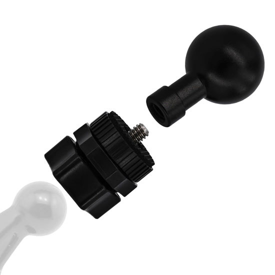 Picture of iSaddle for Garmin Truck GPS 17mm to 22mm Ball Head Mount 1/4" Screw to 22mm Adapter for Garmin XL GPS DriveSmart 86 76 66 dezl OTR1020 820 720 620 RV 1095 895 795 Overlander Large Truck GPS NAVIGATOR