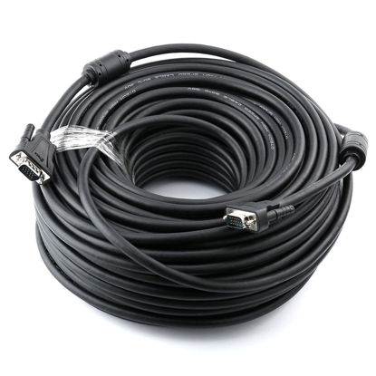Picture of DTech Heavy Duty 150 Feet Long VGA Cable Male to Male Computer Monitor Cord 1080p High Resolution - 46m Black