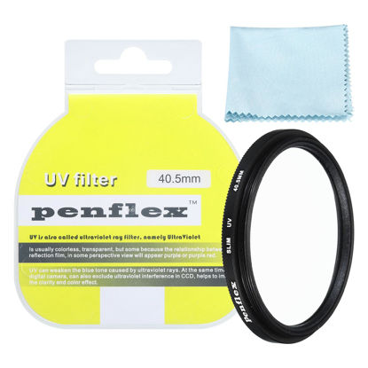 Picture of PATIKIL 40.5mm UV Filter, 1 PCS UV Protection Filter Slim UV Protection Camera Lens Filter Aluminum Optical Camera Accessory Crystal Clear Pics for 40.5mm Camera Lens Filter Photography