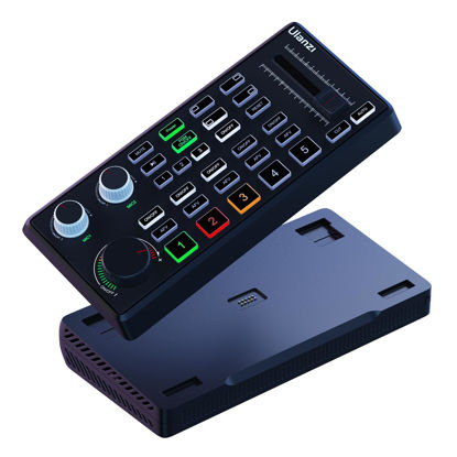 Picture of ULANZI DD02 Video Switcher for Live Streaming Support 4 Cameras HDMI Inputs and 4K Output, Video Switcher Live Production for OBS,vMix,VLC,PotPlaYer,YouTube for HDMI Live Stream Switcher
