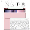 Picture of BQDIYOO Keyboard Case for iPad Air 11-inch M2 2024/10.9 Inch Air 5th 4th Generation Case with Keyboard 2022 2020, Detachable Wireless Keyboard Case with Pencil Holder, Auto Sleep/Wake,Pink