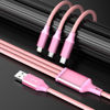 Picture of IDISON Multi Charging Cable(2Pack 4FT), 3 in 1 Charging Cable Nylon Braided USB Multi Charger Cable Universal USB Cable with Type C/Micro/IP Port for Most Cell Phones & Pads