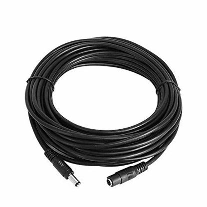 Picture of Hiseeu 30ft (10m) DC Power Extension Cable, 5.5mm x 2.1mm, 12V Extension Cord for Security Cameras, IP Camera, Standalone DVR, LED Display, Router, Invoice Printer