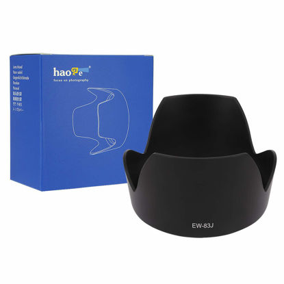 Picture of Haoge Bayonet Lens Hood for Canon EF-S 17-55mm f2.8 is USM Lens Replaces Canon EW-83J