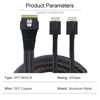 Picture of NFHK PCI-E Ultraport Slimline SAS Slim 4.0 SFF-8654 8i 74pin to Dual Oculink SFF-8611 Cable 50cm PCI-Express