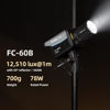 Picture of NANLITE FC-60B LED Video Light 2700K-6500K 78W Bowens Mount Continuous Output Lighting,AC/DC Power Support with APP Control, Bowens Adapter for Studio Photograpny/Video Recording