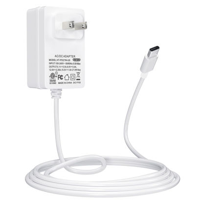 Picture of Smraza 27W USB-C Power Supply Compatible with Raspberry Pi 5, PD Adapter 5.1V 5A Power Supply Type-C Power Adapter for Raspberry Pi 5 Model B 8GB/4GB（White）