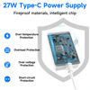 Picture of Smraza 27W USB-C Power Supply Compatible with Raspberry Pi 5, PD Adapter 5.1V 5A Power Supply Type-C Power Adapter for Raspberry Pi 5 Model B 8GB/4GB（White）
