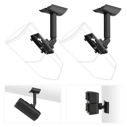 Picture of Yimaut (2 Pack) Ceiling/Wall Mount Bracket for Bose Cube Speaker,for UB-20,UB20 Series II, WB-50 Series II, Lifestyle 600, V35, V25, V10, T20, V20, V30, CineMate 520, CM520, Acoustimass Series Black