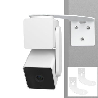 Picture of 2Pack Corner Camera Wall Mount for Wyze Cam Pan V3/Wyze Cam V4,Maximum Coverage of 270° on Both Sides of The House,Reducing Blind Spots,Extended Corner Wall Mount Bracket for Wyze Cam