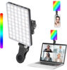 Picture of Newmowa RGB Video Light Portable LED Light for Phone, Tablet, Laptop, 360° Full Color CRI 95+ Dimmable 2500K-8500K, 2000mAh Rechargeable LED DSLR Lighting for Selfie, Makeup, Video Conference, TikTok
