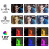 Picture of Newmowa RGB Video Light Portable LED Light for Phone, Tablet, Laptop, 360° Full Color CRI 95+ Dimmable 2500K-8500K, 2000mAh Rechargeable LED DSLR Lighting for Selfie, Makeup, Video Conference, TikTok