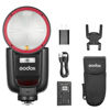 Picture of Godox V1Pro-C USA Version Camera Flash Speedlite V1Pro-CU for Canon, with Detachable Sub Flash, USB-C Charge Battery, 2.4G X Wireless HSS TTL Flash for Canon R5 R6 R7 R8 RP R M50 M5 M3 6D 7D 5D
