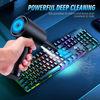Picture of Achsan Powerful Compressed Air Duster for Deep Cleaning-Keyboard Cleaner for Office-PC Cleaning-Rechargeable-3-Speeds-91000RPM Cordless Air Blower- Car Duster 7600mAh(Black)