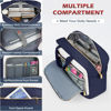Picture of NEWHEY Laptop Bag 17.3 Inch Laptop Briefcase for Women Men Waterproof Shoulder Messenger Bag Large Computer Bag for Business Office Work College, Blue&Beige