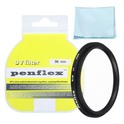 Picture of PATIKIL 39mm UV Filter, 1 PCS UV Protection Filter Slim UV Protection Camera Lens Filter Aluminum Optical Camera Accessory Crystal Clear Pics for 39mm Camera Lens Filter Photography