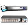 Picture of TOWODE 16 Channel Security Recorder DVR Supports 5MP Hybrid 5-in-1 AHD/TVI/CVI/CVBS/IP Analog Camera DVR with Human Detection, Remote Access 24/7 Recording(Pre-Installed 1TB Hard Drive)