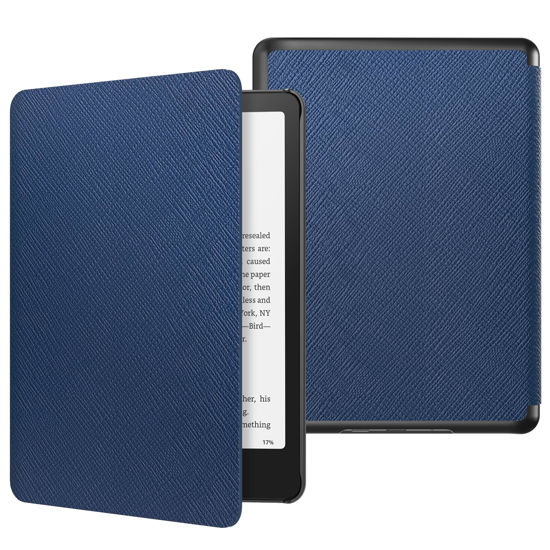Picture of MoKo Case for All-New 7" Kindle Paperwhite 12th Generation 2024&Kindle Colorsoft Signature Edition 2024, Lightweight PU Protective Shell Cover with Auto Wake/Sleep for Kindle Paperwhite 2024, Indigo