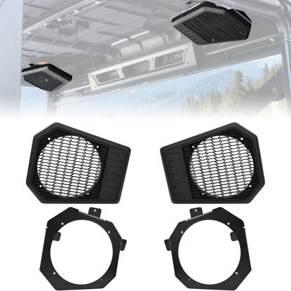 Picture of SLORIMOD Rear Roof Speaker Pod Enclosure for Polaris Ranger XP 1000/Crew 19-20, Waterproof 6.5" Speaker Holders for Polaris Ranger XP 1000/Crew 2019-2020 Accessories(2PCS, Support 6.5" Speakers)
