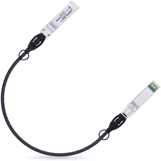 Picture of 1.25G SFP Twinax Cable, Gigabit Direct Attach Copper(DAC) Passive Cable, 0.3m (0.98ft), for Cisco SFP-H1GB-CU0.3M, Ubiquiti, Fortinet, Netgear, D-Link, Supermicro, and More