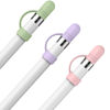 Picture of AHASTYLE Silicone Cap for Apple Pencil 1st Generation 3 Pack Anti-Lost Apple Pencil Cap Cover Accessories Replacement Cap Compatible with Apple Pencil 1st Gen (Pink, Purple, Green)