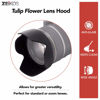 Picture of Zeikos ZE-HLH67 67mm Hard Rubber Lens Hood (Black)