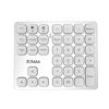 Picture of JOMAA Dual Wireless Numeric Keyboard Rechargeable Wireless Number Numpad for iPad Laptop Windows ios Slinet Digital Keyboard (Silver)