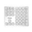 Picture of JOMAA Dual Wireless Numeric Keyboard Rechargeable Wireless Number Numpad for iPad Laptop Windows ios Slinet Digital Keyboard (Silver)