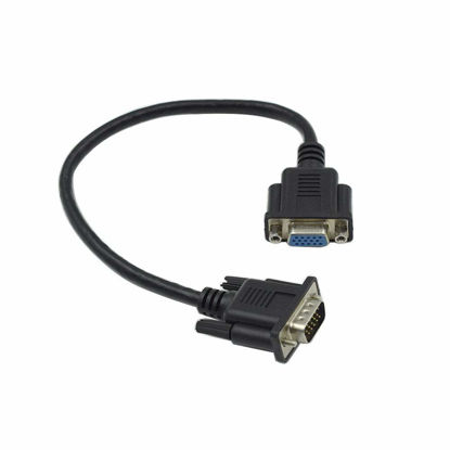 Picture of Hxchen 30cm/1ft 15Pin VGA Extension Cable, VGA Male to VGA Female Cable
