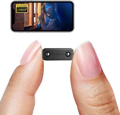 Picture of Smallest Spy Camera,Hidden Camera Detector,HD1080P Wireless WiFi Security Camera,Nanny Cam,Baby Monitor with Upgraded Night Vision,Motion Detection,Cloud Storage for Security with iOS Android APP