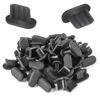 Picture of Niooliuk Pack of 30 Silicone Micro USB Cap Port Cover Anti Dust Protector 6.5mmx2.3mm Black