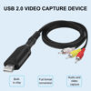 Picture of HDSUNWSTD USB Audio Video Capture Card, Video Grabber VHS VCR TV to DVD Converter Capture Card Adapter for Windows