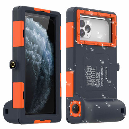 Picture of AICase Universal Waterproof Underwater Photography Housings for iPhone 13 mini/12/11/11 Pro/11 Pro Max/XR/7/7 Plus/8/8Plus/6/6s/6s Plus[50ft/15m], Diving Case for Galaxy S10/S10 Plus/Note 10 Plus Etc