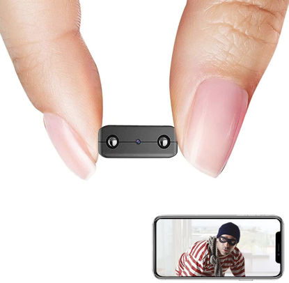 Picture of Rettru XDwifi-Pro Spy Hidden Camera Wireless Secret Camera Mini Nanny Camera HD1080P WiFi Battery Powered with Night Vision,Motion Detection,Working with Android,iPhone Phone APP/Window/MAC PC