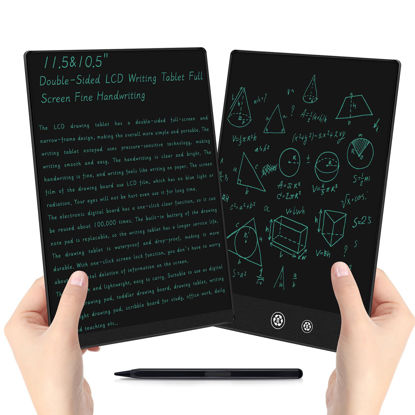 Picture of Double-Sided LCD Writing Tablet for Adult: 11.5&10.5in Full Screen Writing Pad Reusable Erasable Electronic Drawing Tablet Notepad for Kids and Adults Gift for Birthday