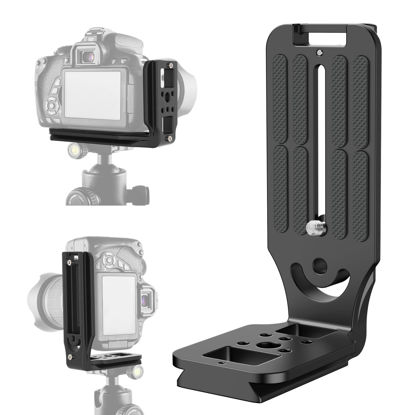 Picture of TOSICAM DSLR Camera L Bracket Quick Release Plate, Universal Application, Lightweight, Compatible with Canon Nikon Sony DJI Ronin Zhiyun Stabilizer Tripod Monopod