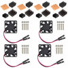 Picture of Easycargo Raspberry Pi 4 Heatsink Fan Kit, Cooler 30mm Fan Heatsink for Raspberry Pi 5 4 3 Electronics Robotics Development Boards DIY 3007 30x30x7mm 5V 3.3V Quite Mini Fan Small (Black 4 pack)